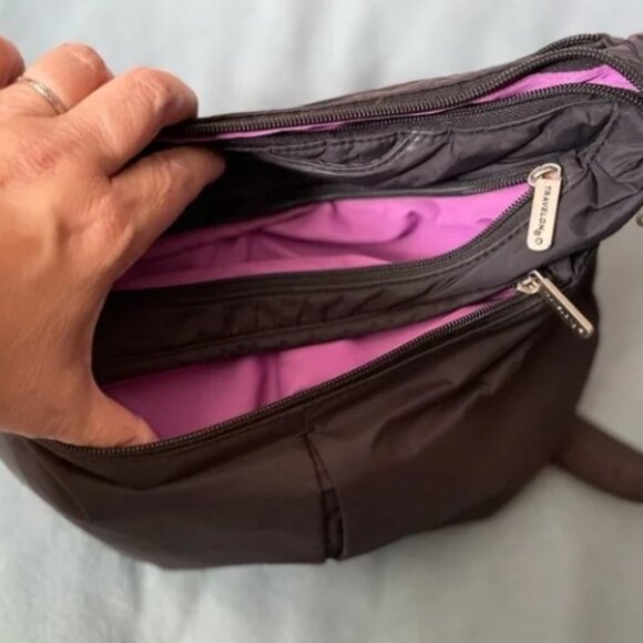 TRAVELON’s Anti-Theft Black Nylon Crossbody Bag - Picture 8 of 16